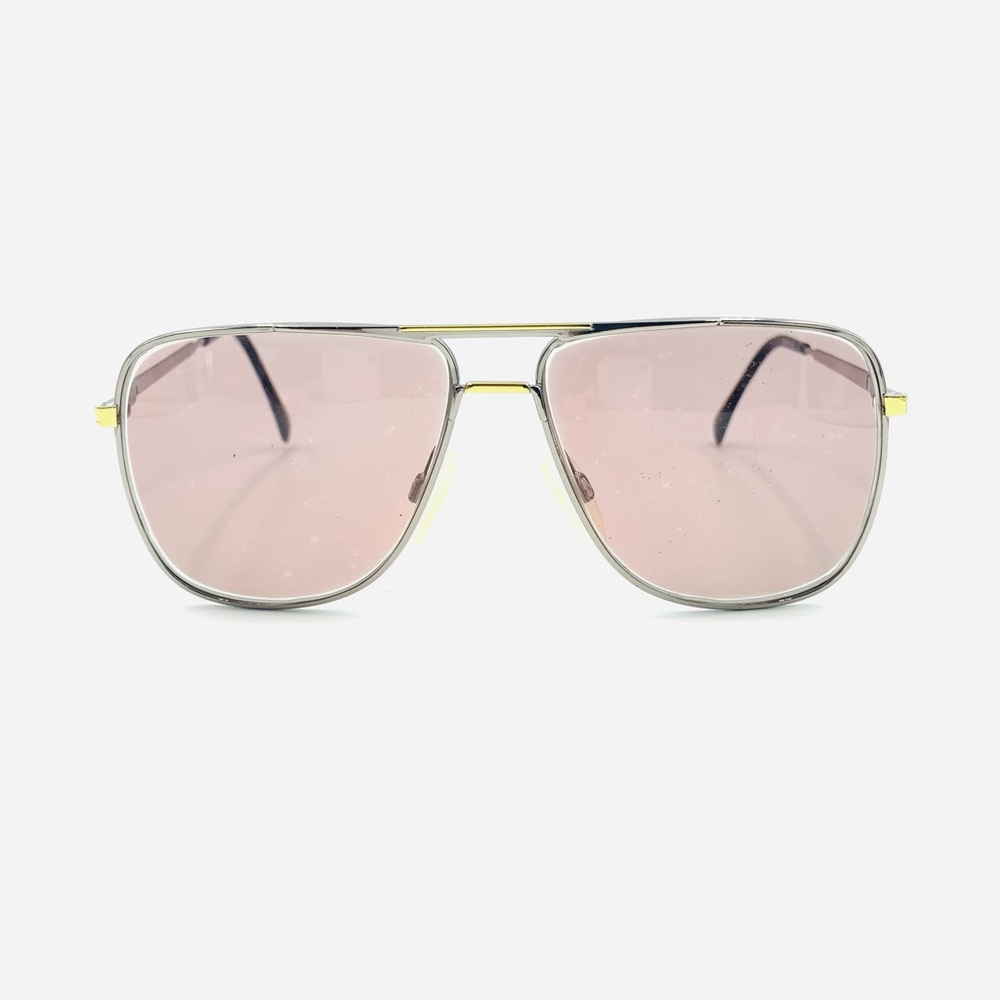 Via Milano Gunmetal Aviator Sunglasses Frames